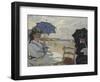 The Beach at Trouville. 1870-Claude Monet-Framed Giclee Print