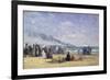 The Beach at Trouville at Bathing Time; La Plage De Trouville a L'Heure Du Bain, 1868-Eug?ne Boudin-Framed Giclee Print