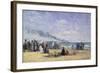 The Beach at Trouville at Bathing Time; La Plage De Trouville a L'Heure Du Bain, 1868-Eug?ne Boudin-Framed Giclee Print