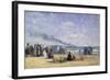 The Beach at Trouville at Bathing Time; La Plage De Trouville a L'Heure Du Bain, 1868-Eug?ne Boudin-Framed Giclee Print