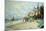 The Beach at Trouville; La Plage a Trouville, 1870-Claude Monet-Mounted Giclee Print