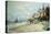 The Beach at Trouville-Claude Monet-Stretched Canvas