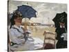 The Beach at Trouville-Claude Monet-Stretched Canvas