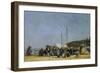 The Beach at Trouville-Eugene Louis Boudin-Framed Premium Giclee Print