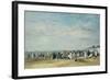 The Beach at Trouville-Eugène-Louis Boudin-Framed Giclee Print