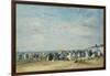 The Beach at Trouville-Eugène-Louis Boudin-Framed Giclee Print