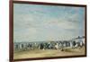 The Beach at Trouville-Eugène-Louis Boudin-Framed Giclee Print