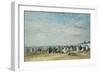 The Beach at Trouville-Eugène-Louis Boudin-Framed Giclee Print