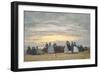 The Beach at Villerville, 1864-Eugene Louis Boudin-Framed Giclee Print