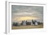 The Beach at Villerville, 1864-Eugene Louis Boudin-Framed Giclee Print