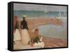 The Beach at Walberswick-Philip Wilson Steer-Framed Stretched Canvas