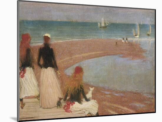 The Beach at Walberswick-Philip Wilson Steer-Mounted Giclee Print