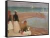 The Beach at Walberswick-Philip Wilson Steer-Framed Stretched Canvas