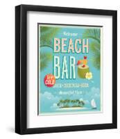 The Beach Bar is Open-null-Framed Art Print