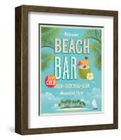 The Beach Bar is Open-null-Framed Art Print