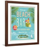 The Beach Bar is Open-null-Framed Art Print