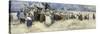 The Beach, Berck-Sur-Mer, c.1900-Patty Townsend Johnson-Stretched Canvas