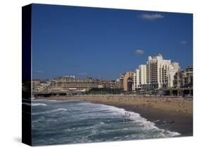 The Beach, Biarritz, Aquitaine, France-Nelly Boyd-Stretched Canvas