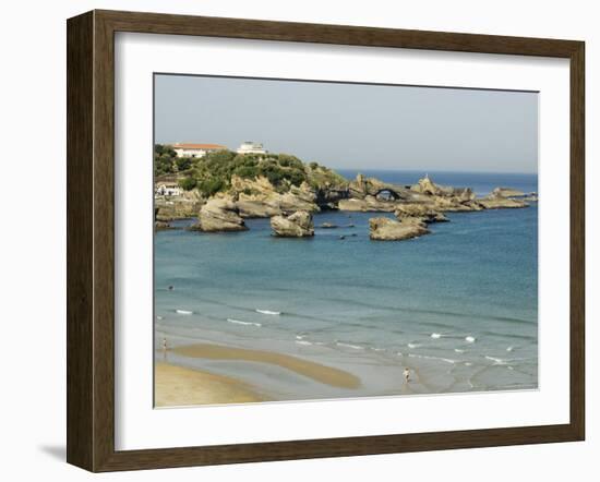 The Beach, Biarritz, Basque Country, Pyrenees-Atlantiques, Aquitaine, France-R H Productions-Framed Photographic Print