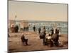 The Beach, Blankenberghe in Belgium, C.1890-C.1900-null-Mounted Giclee Print