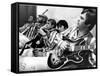 The Beach Boys (Dennis Wilson, Dave Marks, Carl Wilson, Brian Wilson and Mike Love) July 11, 1966-null-Framed Stretched Canvas