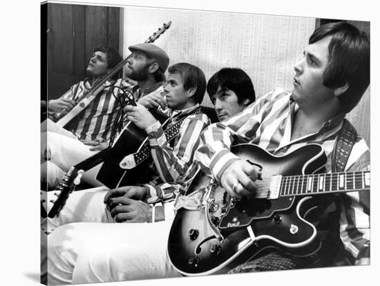 The Beach Boys (Dennis Wilson, Dave Marks, Carl Wilson, Brian Wilson and Mike Love) July 11, 1966-null-Stretched Canvas
