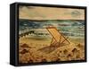 The Beach Chair by the Sea-Markus Bleichner-Framed Stretched Canvas