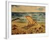 The Beach Chair by the Sea-Markus Bleichner-Framed Art Print