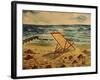 The Beach Chair by the Sea-Markus Bleichner-Framed Art Print