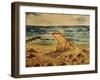 The Beach Chair by the Sea-Markus Bleichner-Framed Art Print