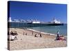 The Beach, Eastbourne, East Sussex, England, United Kingdom-John Miller-Stretched Canvas