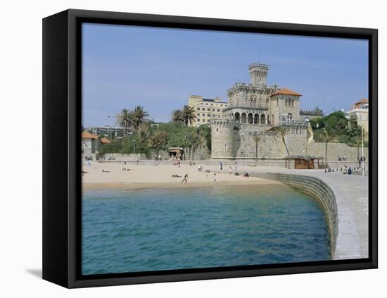The Beach, Estoril,Costa De Lisboa, Portugal, Europe-G Richardson-Framed Stretched Canvas