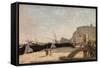 The Beach, Etretat, 1872-Jean-Baptiste-Camille Corot-Framed Stretched Canvas