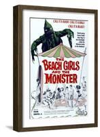 The Beach Girls And the Monster, 1965-null-Framed Art Print