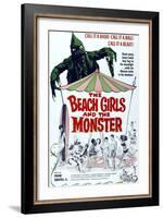 The Beach Girls And the Monster, 1965-null-Framed Art Print