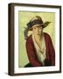 The Beach Hat, 1914 (Oil on Canvas)-Robert Cozad Henri-Framed Giclee Print