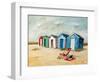 The Beach Hut 2016, (Oil on Canvas)-Chris Ross Williamson-Framed Giclee Print