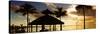 The Beach Hut at Sunset - Florida - USA-Philippe Hugonnard-Stretched Canvas