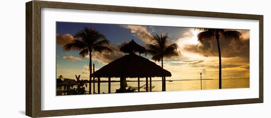 The Beach Hut at Sunset - Florida - USA-Philippe Hugonnard-Framed Photographic Print