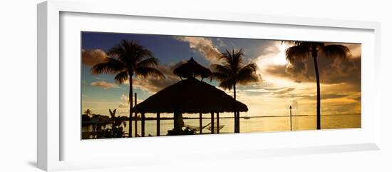 The Beach Hut at Sunset - Florida - USA-Philippe Hugonnard-Framed Photographic Print