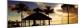 The Beach Hut at Sunset - Florida - USA-Philippe Hugonnard-Mounted Photographic Print