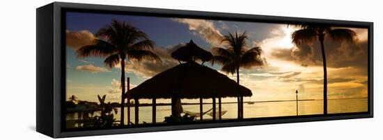 The Beach Hut at Sunset - Florida - USA-Philippe Hugonnard-Framed Stretched Canvas