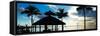 The Beach Hut at Sunset - Florida - USA-Philippe Hugonnard-Framed Stretched Canvas