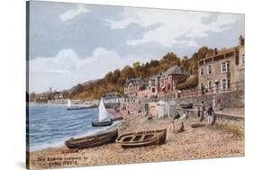 The Beach Looking W, Lyme Regis-Alfred Robert Quinton-Stretched Canvas