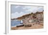 The Beach Looking W, Lyme Regis-Alfred Robert Quinton-Framed Giclee Print