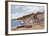 The Beach Looking W, Lyme Regis-Alfred Robert Quinton-Framed Giclee Print