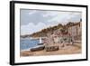 The Beach Looking W, Lyme Regis-Alfred Robert Quinton-Framed Giclee Print