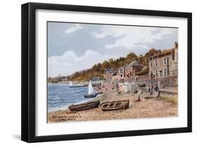 The Beach Looking W, Lyme Regis-Alfred Robert Quinton-Framed Giclee Print