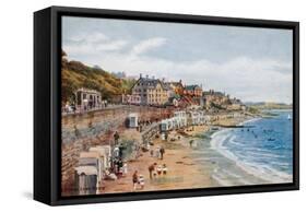 The Beach, Lyme Regis-Alfred Robert Quinton-Framed Stretched Canvas
