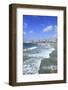 The Beach near the Old Jaffa.Tel Aviv on the Background.-Stefano Amantini-Framed Photographic Print